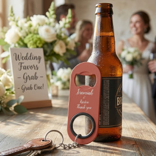 Personalized Wedding Favor gift for men Keychain Bottle Opener