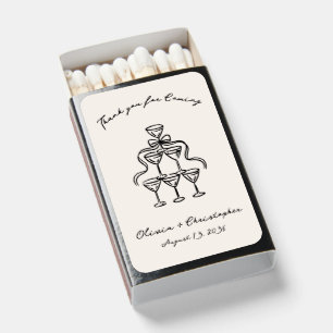 Personalized Wedding Favor Matchboxes Thank You