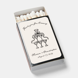 Personalized Wedding Favor Matchboxes Thank You