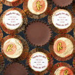 Personalized Wedding Favor Peanut Butter Cup Candy<br><div class="desc">Personalized Wedding Favor Candy. Choose the color,  the text,  the sticker design,  Create your own personalized touch to make your Wedding candy fit your theme!</div>