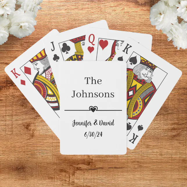 Personalized Wedding Favor Playing Cards | Zazzle