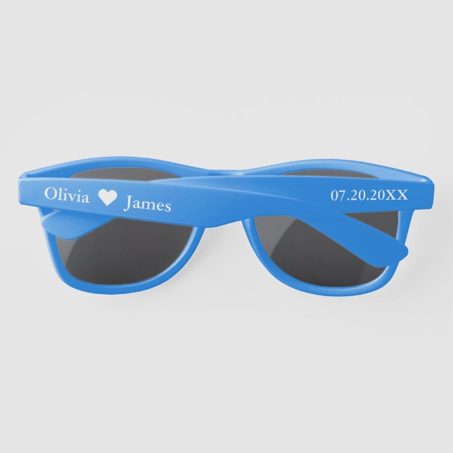 Personalized Wedding Favor  Sunglasses (Back)