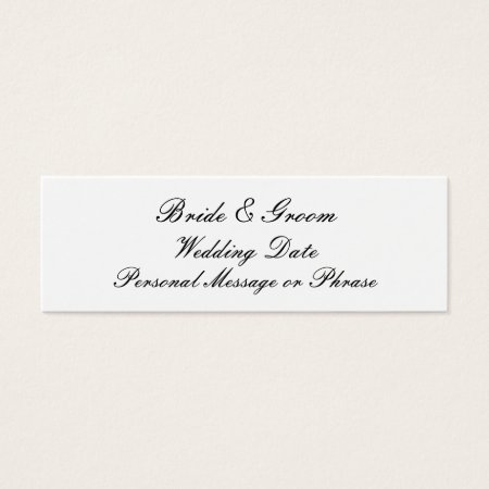 Personalized Wedding Favor Tag Template