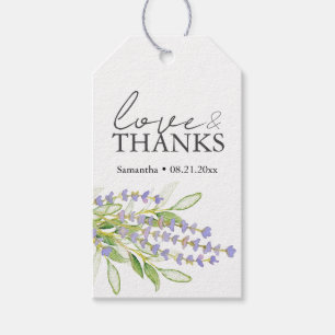 Personalized Wedding Favor Tags Lavender