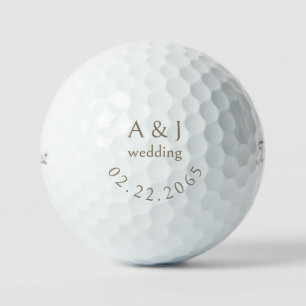 Personalized Wedding Favor Titleist Pro V1 II Golf Balls