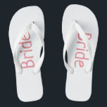 Personalized Wedding Flip Flops<br><div class="desc">Bride flip flops-bridal flip flops-bridesmaid flip flops-personalized flip flops-rose gold flip flops-custom bride flip flops-beach wedding

These Flip flops are perfect for a Bridal gift,  bridesmaid proposal gift or bridal shower gift!</div>