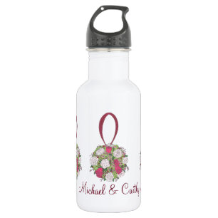 Personalized Wedding Flower Bouquet Favor Bottle