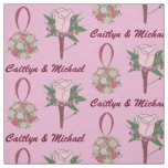 Personalized Wedding Flower Bride Groom Bouquet Fabric