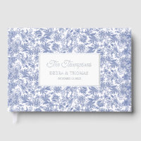 Personalized Wedding French Toile Blue Floral