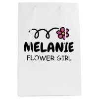 Personalized wedding gift bags for flower girls