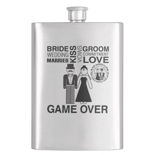 Personalized Wedding Gift Bride Groom Flask Gift