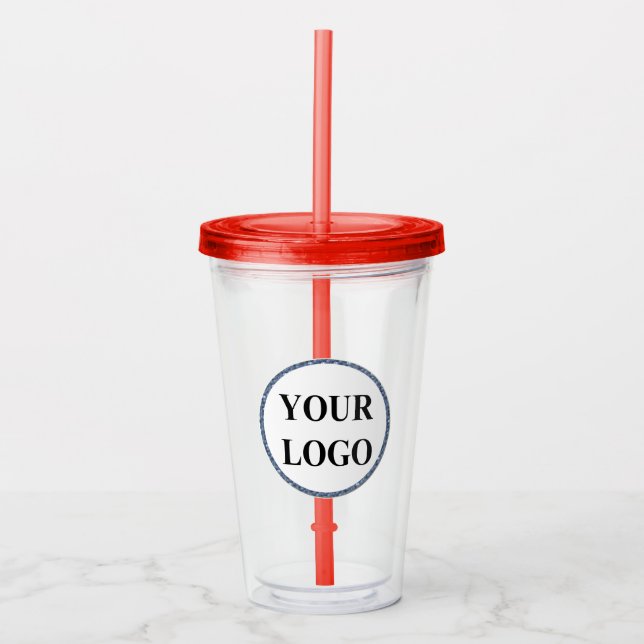 Personalized Wedding Gift Customized Idea LOGO Acrylic Tumbler (Front)
