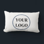 Personalized Wedding Gift Customized Idea LOGO Lumbar Pillow<br><div class="desc">ADD YOUR LOGO HERE CUSTOM WEDDING.
You can customize it with your photo,  logo or with your text.  You can place them as you like on the customization page. Funny,  unique,  pretty,  or personal,  it's your choice.</div>