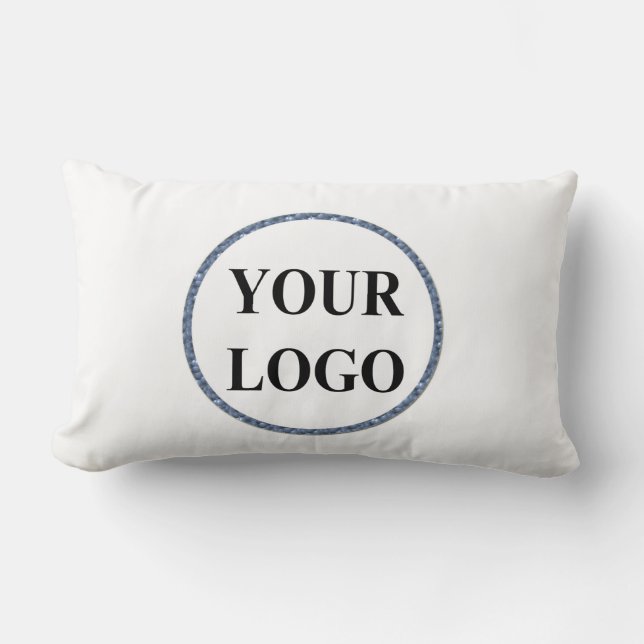 Personalized Wedding Gift Customized Idea LOGO Lumbar Pillow (Front)