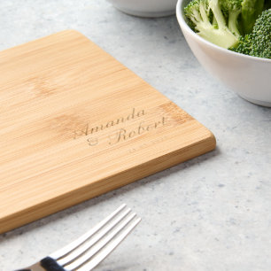 Personalized Wedding Gift Engraved Cutting Board