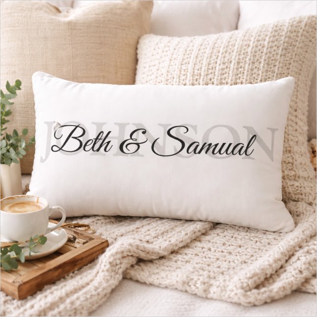 Personalized Wedding Gift for Couple Lumbar Pillow (Creator Uploaded)