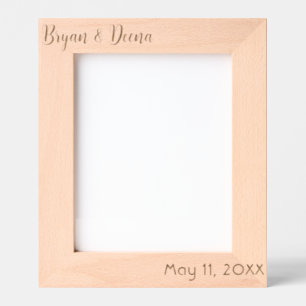 Personalized Wedding Gift for Couples Anniversary Engraved Frames