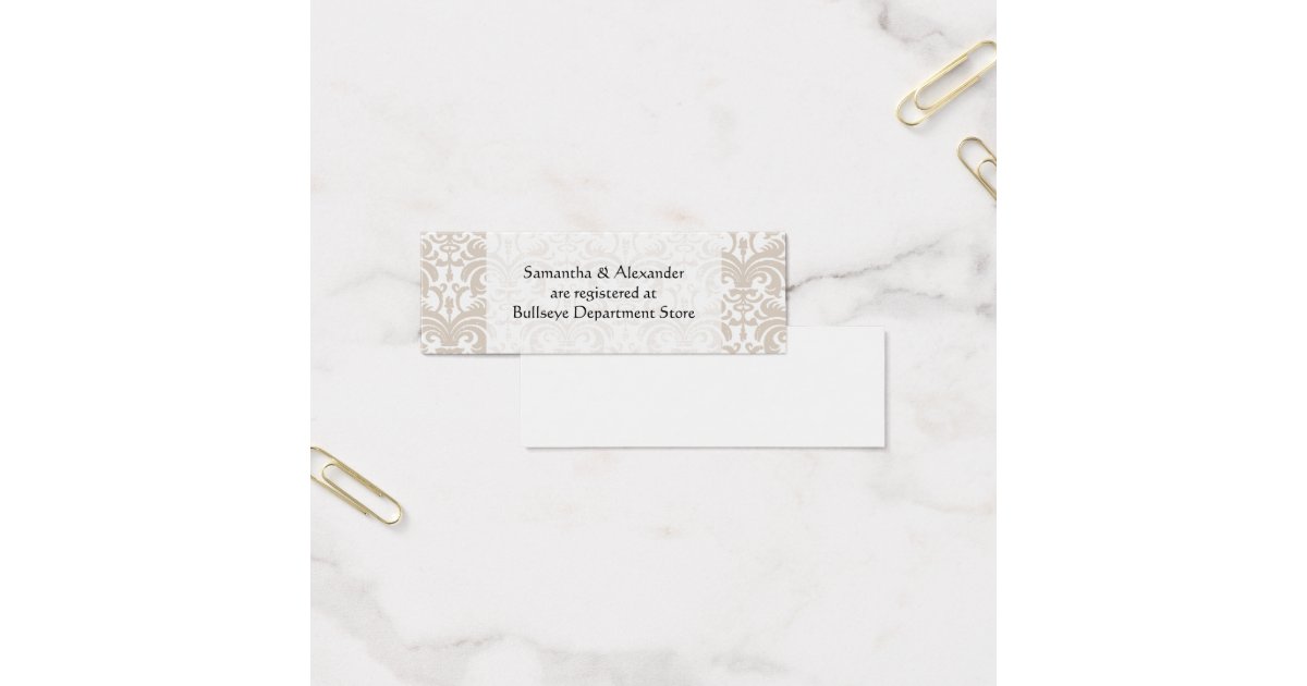 Flutter Gift Registry Or Wishing Well Card Fifyfofum Designs