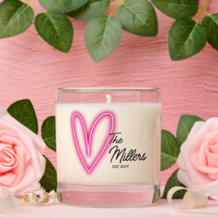 Personalized Wedding Gift Vanilla Scented Candle