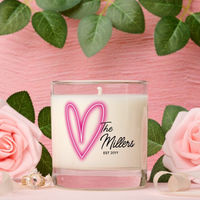 Personalized Wedding Gift Vanilla Scented Candle (Wedding)