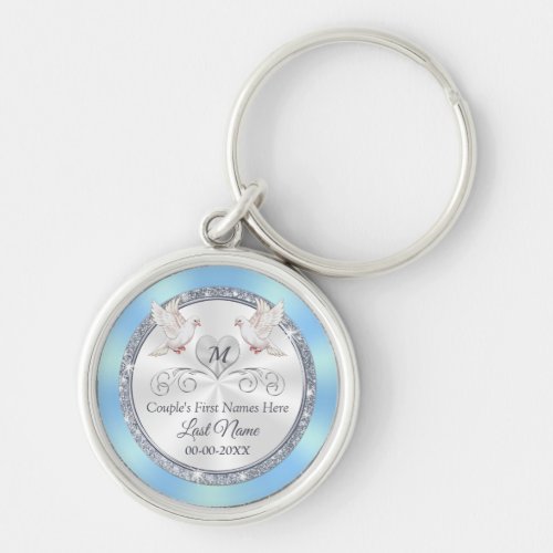 Personalized Wedding Gifts for Bride from Groom Keychain