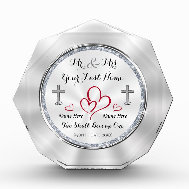Personalized Wedding Gifts for Christian Couples (Front)