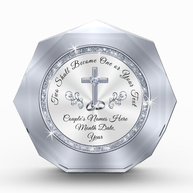 Personalized Wedding Gifts for Christian Couples (Front)