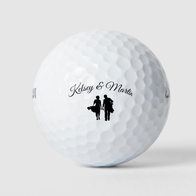 Personalized Wedding Golf Balls (Front)