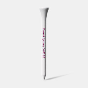Personalized wedding Golf Tees with Names