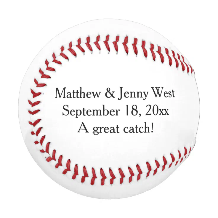 My Personal Memories Custom Engraved Baseball – Personalized Gift For Boys, Ring Bearer, Groomsmen