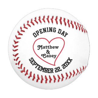 Personalized Wedding Groomsmen Ring Bearer Favor Baseball