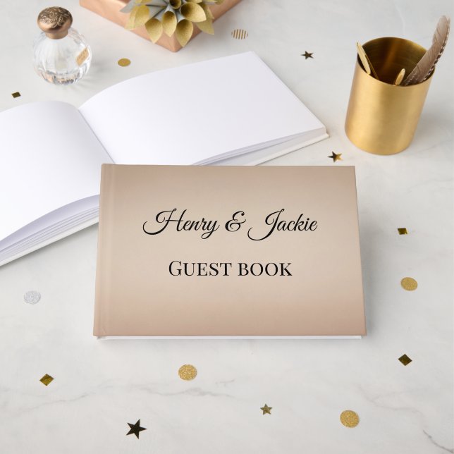 Personalized Wedding Guest Book (Front Open)