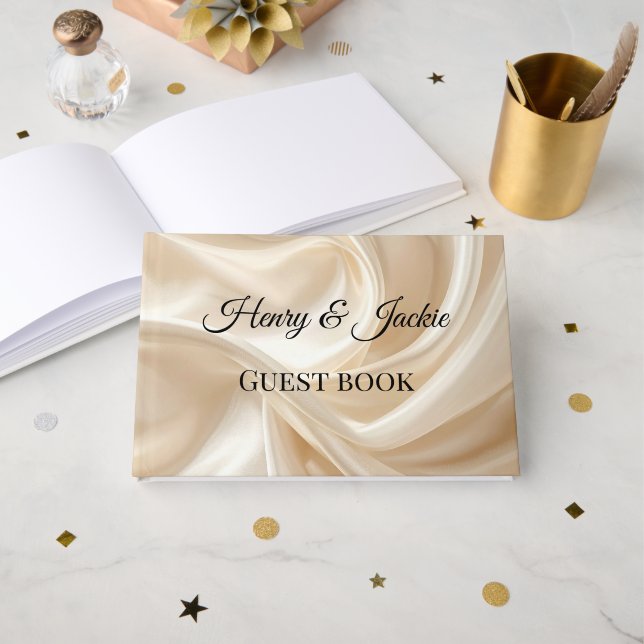 Personalized Wedding Guest Book (Front Open)