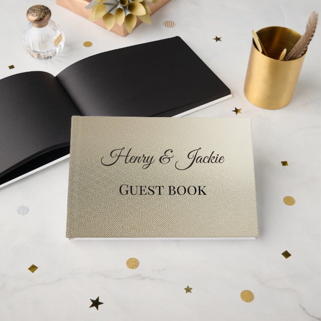 Personalized Wedding Guest Book (Front Open)