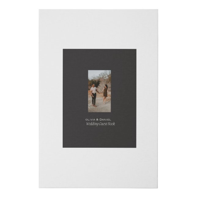 Personalized Wedding Guest Book – Romantic Outdoor (Front)