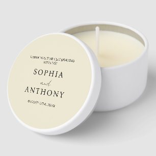 Personalized Wedding Guest Engagement Party Favors Mini Candle Favors