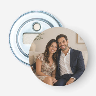 Personalized Wedding Guest Photo Favor Bottle Opener