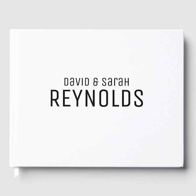 Personalized Wedding Guestbook (Front)