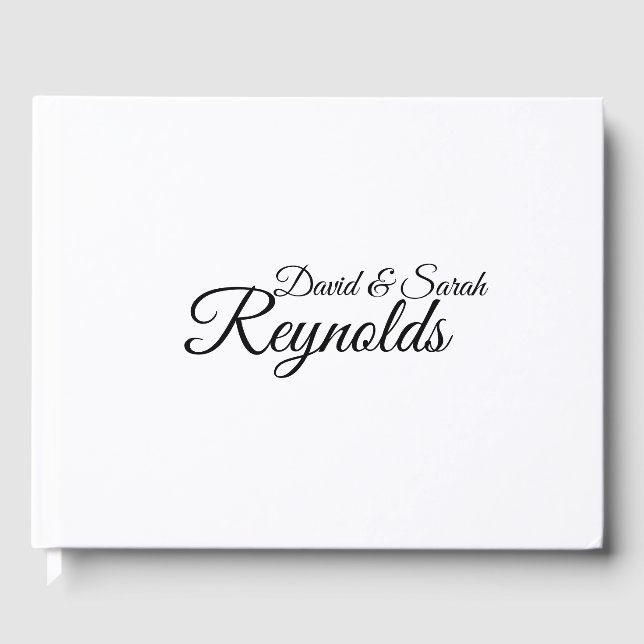 Personalized Wedding Guestbook (Front)