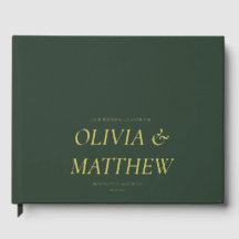 Personalized Wedding Guestbook with Foil