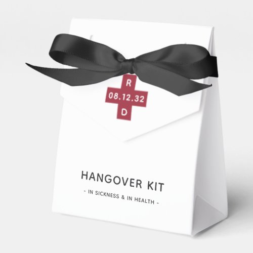 Personalized Wedding Hangover Relief Kit Favor Boxes