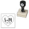 Personalized Wedding Heart Stamp with Initials