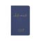 Personalized Wedding His Vows Book Navy Blue Gold