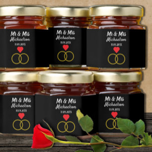 Personalized Wedding Honey Jar Favors