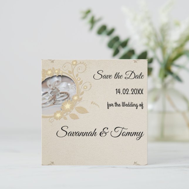 Personalized wedding invitation (Standing Front)