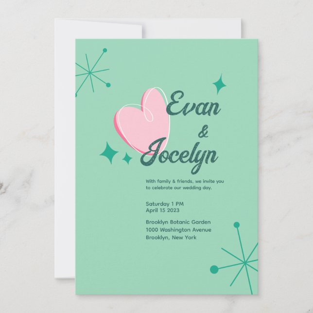 Personalized Wedding invitation (Front)