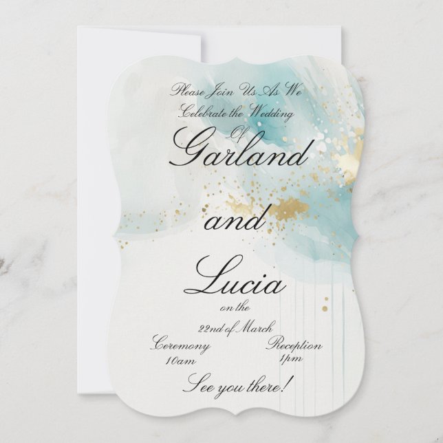 Personalized Wedding Invitation (Front)