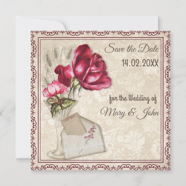 Personalized wedding invitation (Front)