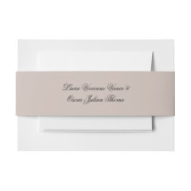 Personalized Wedding Invitation Belly Band