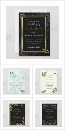 Personalized Wedding Invitation Card Collection